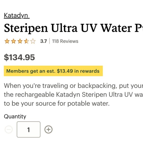 SteriPEN UV Water Purifier - Picture 4 of 4